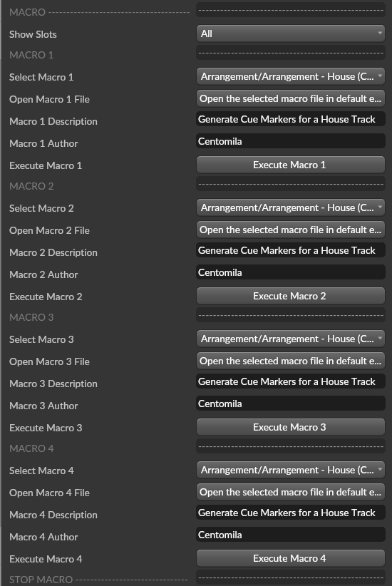 Macro Show Slot All